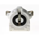BJB Fluorescent Lamp Holder T8, T12 Wall Mount Snap-Fit Polycarbonate 500V 660W - 26.422.1113.50