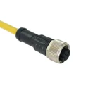 Amphenol Industrial Female 17 Way M12 Sensor Actuator Cable Polyurethane Jacket 2 m M12A-17BFFM-SL8B02
