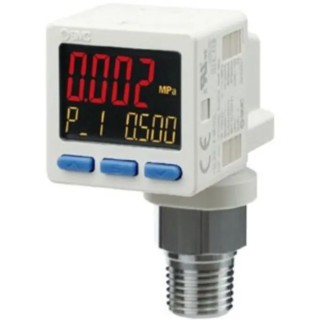SMC Pneumatic Positive Pressure Sensor IP40 10 bar 24V 50°C