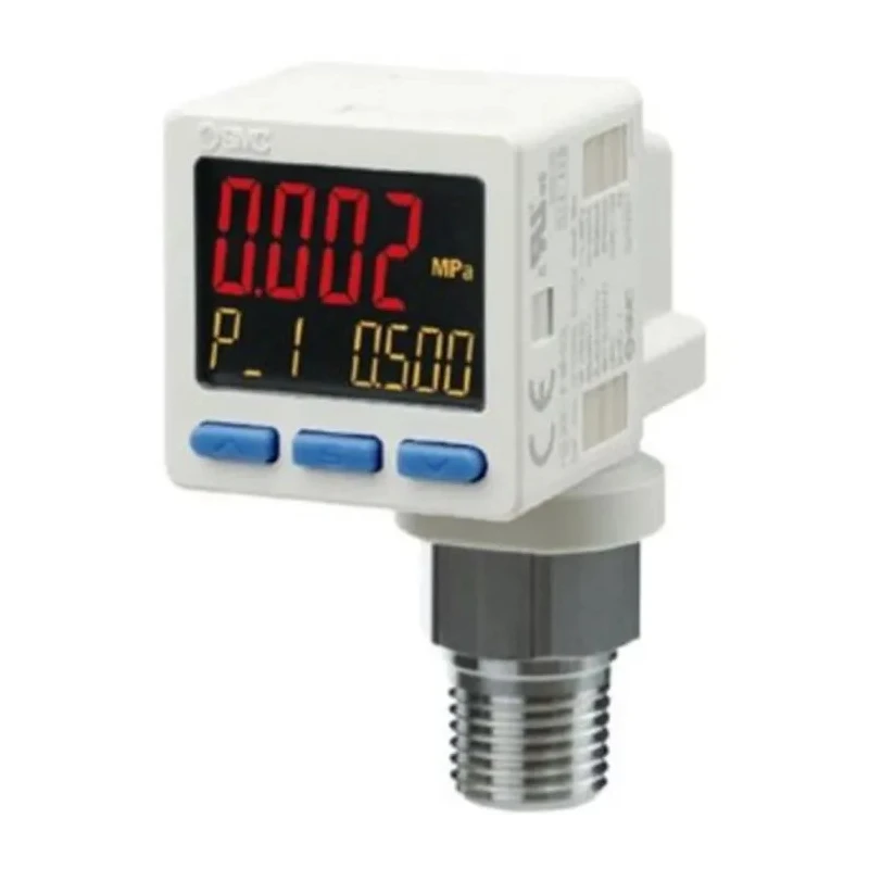 SMC Pneumatic Positive Pressure Sensor IP40 10 bar 24V 50°C 