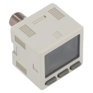 SMC Pneumatic Pressure Sensor , IP40 Ingress Protection, 10 bar Max Operating Pressure, 12-24 V DC Supply, 2 %FS Accuracy 