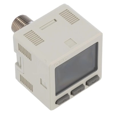 SMC Pneumatic Pressure Sensor , IP40 Ingress Protection, 10 bar Max Operating Pressure, 12-24 V DC Supply, 2 %FS Accuracy 