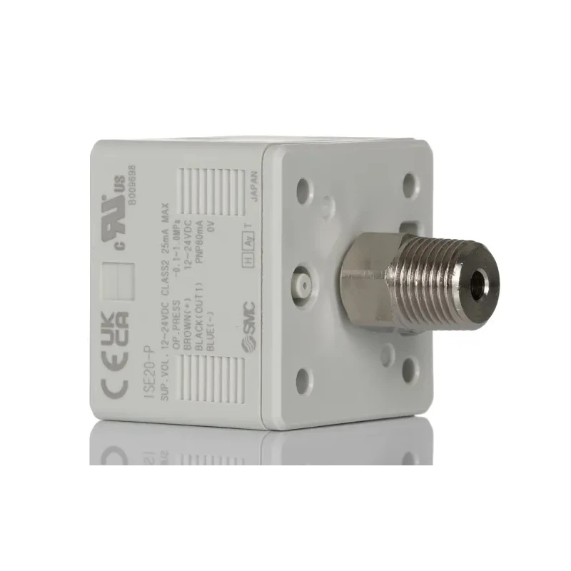 SMC Pneumatic Pressure Sensor Panel Mount 24V 10 bar IP40 Maximum 50°C Temperature 