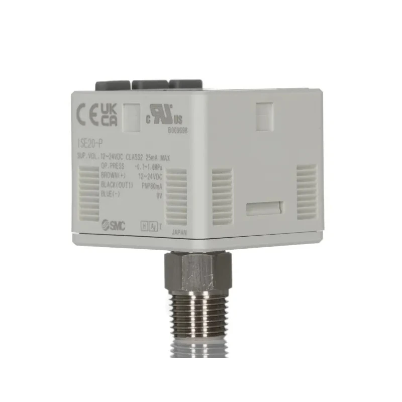 SMC Pneumatic Pressure Sensor Panel Mount 24V 10 bar IP40 Maximum 50°C Temperature 