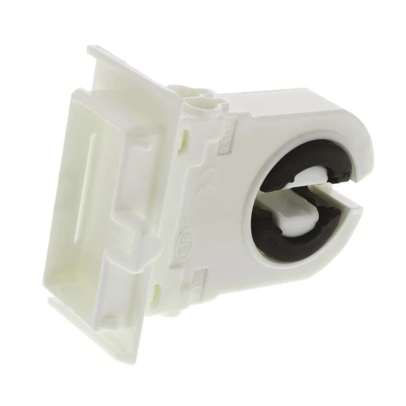 BJB Fluorescent Lamp Holder T8, T12 Wall Mount Snap-Fit Polycarbonate 500V 660W 26.308.1125.50