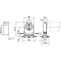 BJB Fluorescent Lamp Holder T8, T12 Wall Mount Snap-Fit Polycarbonate 500V 660W 26.308.1125.50