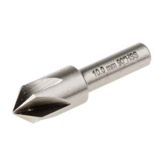 RS PRO High Speed Steel Drill Bit 10 mm Head Diameter 5 Flute 90 Degree Countersink 39 mm Overall Length 562-533