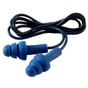 3M E.A.R Blue Reusable Corded Ear Plugs 29dB SNR Metal Detectable Rubber TR-01-100