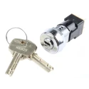 Lorlin High Security Key Switch DPST 50mA 2-Way Flat-Key Round Bezel DSL-6-D-S