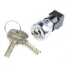Lorlin High Security Key Switch DPST 50mA 2-Way Flat-Key Round Bezel DSL-6-D-S