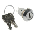 Lorlin IP66, IP67 Sealed Key Switch, SPDT, 1A 2-Way Random-Key, Zinc Alloy Housing, WRL-5-E-D-2