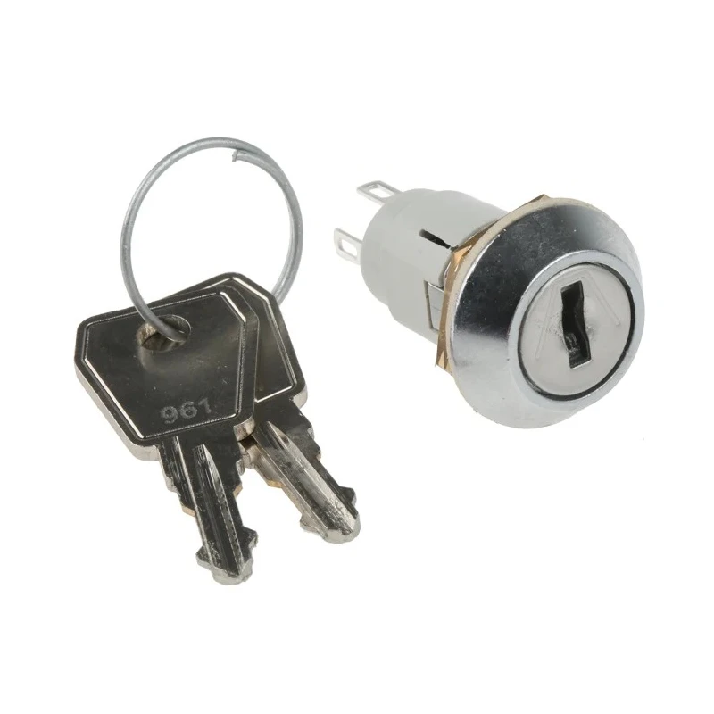 Lorlin IP66, IP67 Sealed Key Switch, SPDT, 1A 2-Way Random-Key, Zinc Alloy Housing, WRL-5-E-D-2