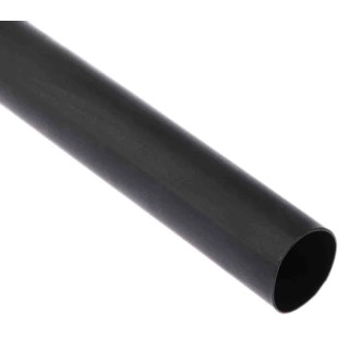 RS PRO Halogen Free Heat Shrink Tubing Black 24 mm Sleeve Diameter x 1.2m Length 3:1 Shrink Ratio 562-674