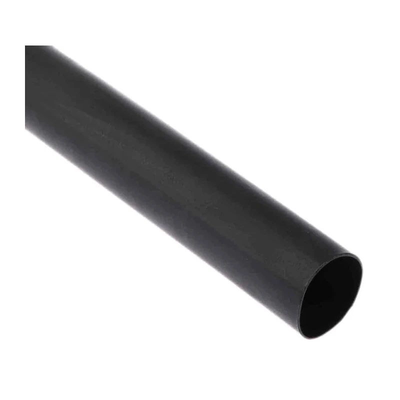 RS PRO Halogen Free Heat Shrink Tubing Black 24 mm Sleeve Diameter x 1.2m Length 3:1 Shrink Ratio 562-674