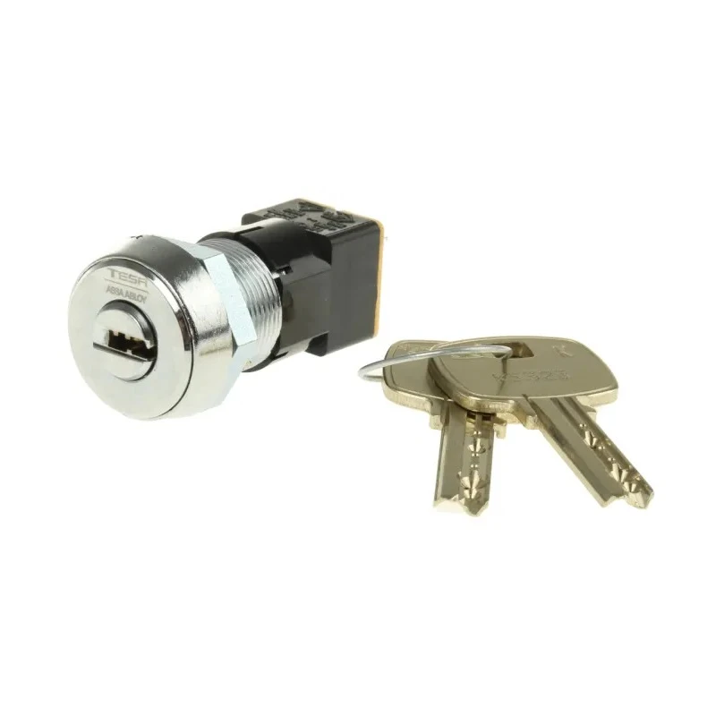 Lorlin High Security Key Switch, DPST, 50mA 2-Way Flat-Key DSL-6-C-S