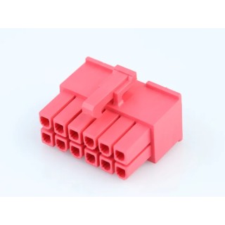 Molex Female Connector Housing 6 Way 2 Row Panel Mount 4.2 mm Pitch Nylon 46992-0620