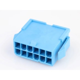 Molex Connector Housing Male 12 Way 2 Row Straight Nylon Panel Mount 4.2 mm Pitch 46993-1240