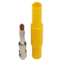 Hirschmann Test & Measurement Yellow Male Banana Plug 4 mm Connector Screw Termination 1000 V AC/DC 24A 934097103