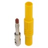 Hirschmann Test & Measurement Yellow Male Banana Plug 4 mm Connector Screw Termination 1000 V AC/DC 24A 934097103