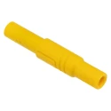 Hirschmann Test & Measurement Yellow Male Banana Plug 4 mm Connector Screw Termination 1000 V AC/DC 24A 934097103