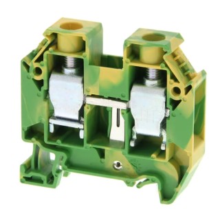 Omron DIN Rail Terminal Block 2-Way, 6AWG Wire, 17.5A Current, 500V Voltage Push-in Termination XW5G