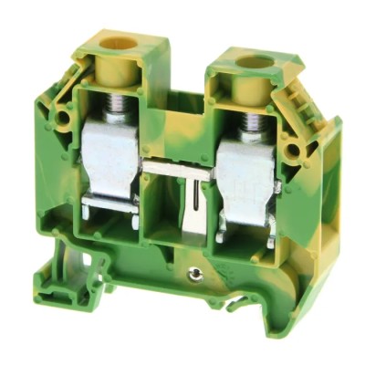Omron DIN Rail Terminal Block 2-Way, 6AWG Wire, 17.5A Current, 500V Voltage Push-in Termination XW5G