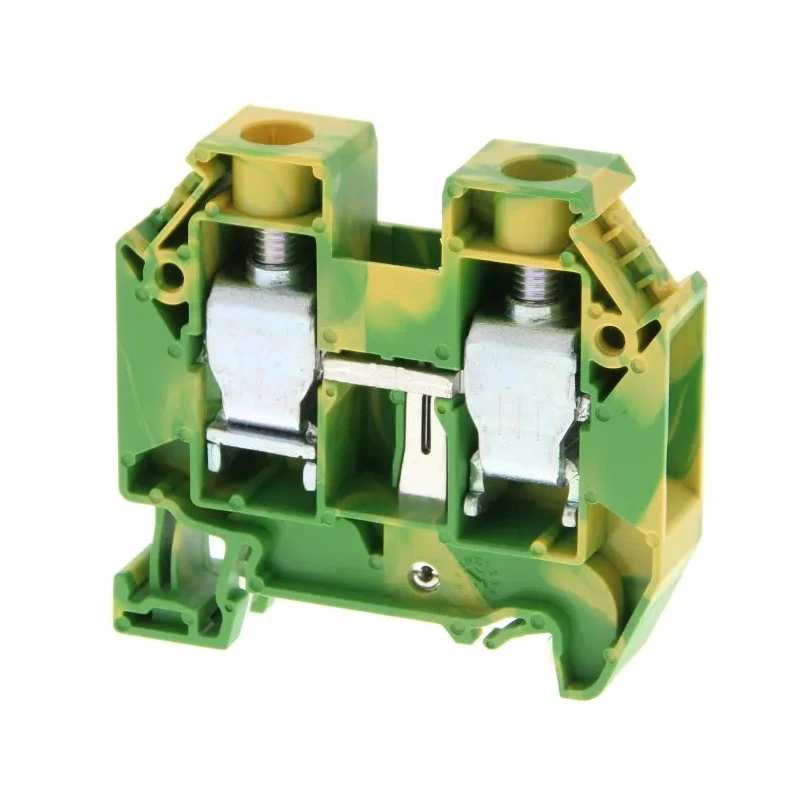 Omron DIN Rail Terminal Block 2-Way, 6AWG Wire, 17.5A Current, 500V Voltage Push-in Termination XW5G