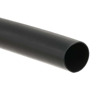 RS PRO Halogen Free Polyolefin Heat Shrink Tubing Black 19.1 mm Dia. x 1.2 m Length 3:1 Shrink Ratio 562-662
