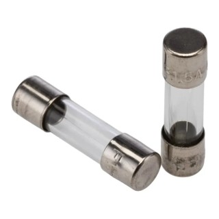 RS PRO Cartridge Fuse Glass Body 250V AC 1.5A Fast Acting Fuse 5 x 20 mm 563-453