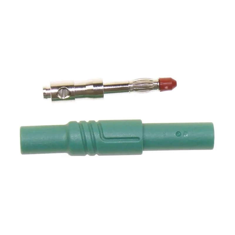 Hirschmann Test & Measurement Green Male Banana Plug 4 mm Connector Screw Termination 1000 V AC/DC 24A 934097104
