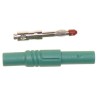 Hirschmann Test & Measurement Green Male Banana Plug 4 mm Connector Screw Termination 1000 V AC/DC 24A 934097104