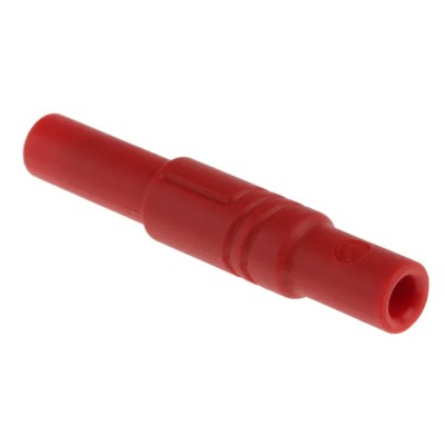Staubli Red Male Banana Plug 4 mm Connector Screw Termination 1000 V ac/dc 24 A Nickel 934097101