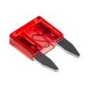 RS PRO 10A Red Mini Blade Car Fuse 32V DC, Plastic and Zinc Alloy Body, Model 563-485