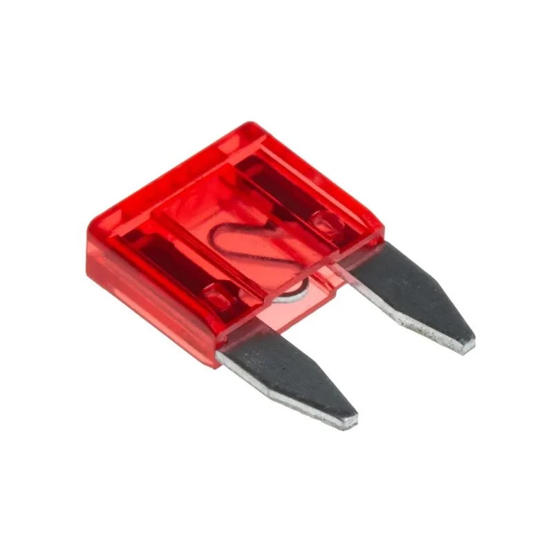RS PRO 10A Red Mini Blade Car Fuse 32V DC, Plastic and Zinc Alloy Body, Model 563-485