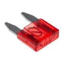 RS PRO 10A Red Mini Blade Car Fuse 32V DC, Plastic and Zinc Alloy Body, Model 563-485