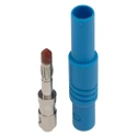 Hirschmann Test & Measurement Blue Male Banana Plug 4 mm Connector Nickel Plated Screw Termination 24A 1000 V AC/DC 934097102