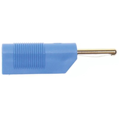 Hirschmann Test & Measurement Blue Male Banana Plug 4 mm Connector Screw Termination 60V dc 30A Nickel Plating 930435102