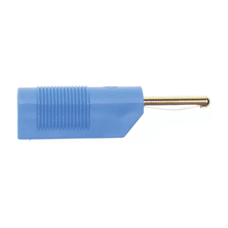 Hirschmann Test & Measurement Blue Male Banana Plug 4 mm Connector Screw Termination 60V dc 30A Nickel Plating 930435102