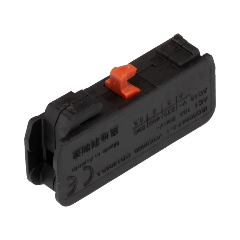 Omron Auxiliary Contact Block, 1 Contact, 1 NC, Front Mount, 10 A, 24V J73KN-B-01U