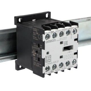 Omron Industrial Contactor 24V DC Coil, 4-Pole, 10A Current, 2.5W Power, 3 NO/1 NC Contacts J7KNA-AR