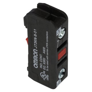 Omron Auxiliary Contact Block 1 Contact 1 NC Front Mount, 10 A, 24 V J73KN-B-01