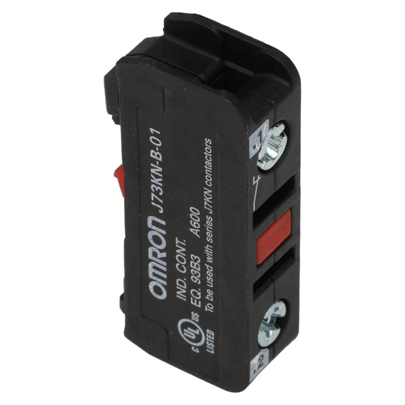 Omron Auxiliary Contact Block 1 Contact 1 NC Front Mount, 10 A, 24 V J73KN-B-01