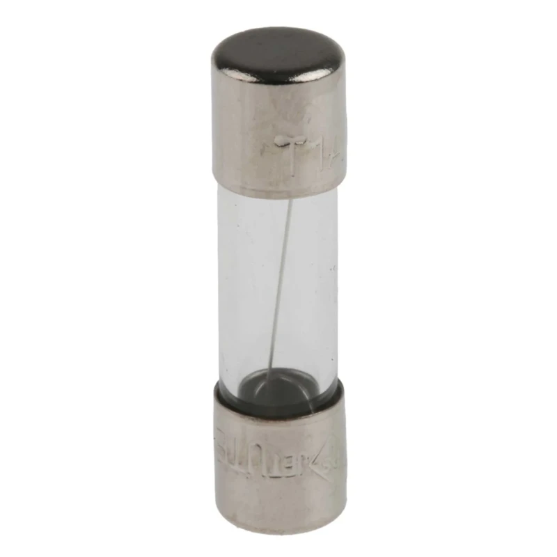 RS PRO 1A T Glass Cartridge Fuse, 5 x 20 mm, 250V AC, Time Delay, Glass Body 563-558