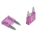 RS PRO Mini-Blade Violet Car Fuse 3A 32V dc Zinc Alloy Plastic Body 563-712