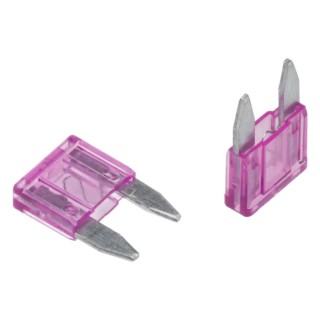 RS PRO Mini-Blade Violet Car Fuse 3A 32V dc Zinc Alloy Plastic Body 563-712