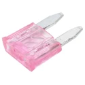 RS PRO 4A Pink Mini Blade Car Fuse 32V DC Plastic Zinc Alloy PA66 Body 16.5mm Height 3.8mm Width 563-716