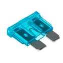 RS PRO 15A Light Blue Car Fuse 32V dc 5mm x 18.5mm Blade Size Regular 563-750