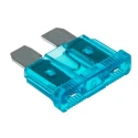 RS PRO 15A Light Blue Car Fuse 32V dc 5mm x 18.5mm Blade Size Regular 563-750