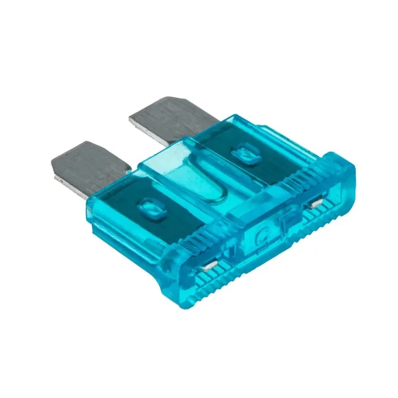RS PRO 15A Light Blue Car Fuse 32V dc 5mm x 18.5mm Blade Size Regular 563-750