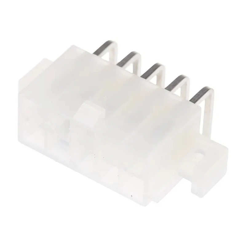 Molex Mini-Fit Jr Series Right Angle Through Hole PCB Header 10 Contacts 4.2 mm Pitch 2 Row Shrouded 39-29-1108